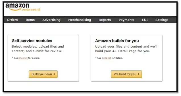 Amazon-a + inhoudsmodules